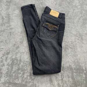 Vintage Apple Bottom Skinny Jeans Womens 28x32”2000’s Apple on Back Pockets Y2K